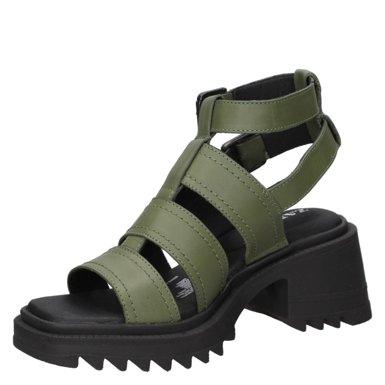 SANDALIAS MUJER ZAPPA CUERO CASUAL - I322 VERDE - 4