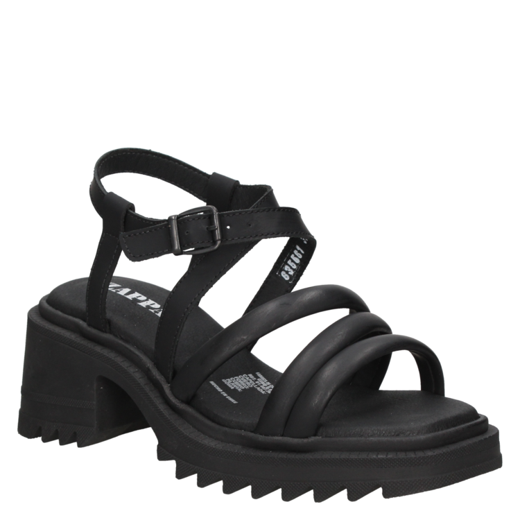 SANDALIAS MUJER ZAPPA CUERO CASUAL - I324 NEGRO - 1