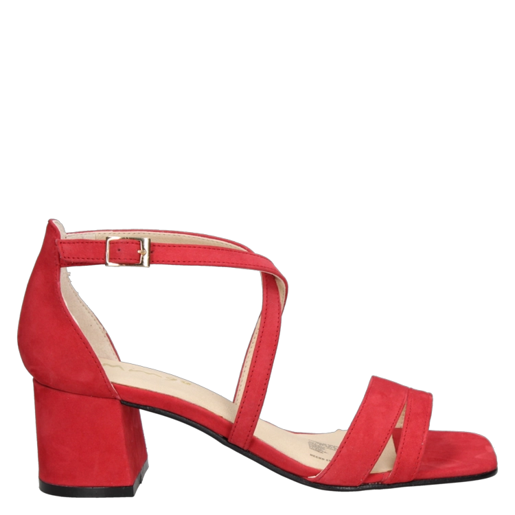 SANDALIAS MUJER MINGO CUERO CASUAL - I402 ROJO - 2