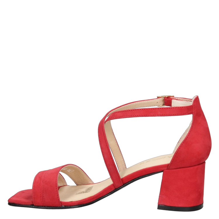 SANDALIAS MUJER MINGO CUERO CASUAL - I402 ROJO - 4