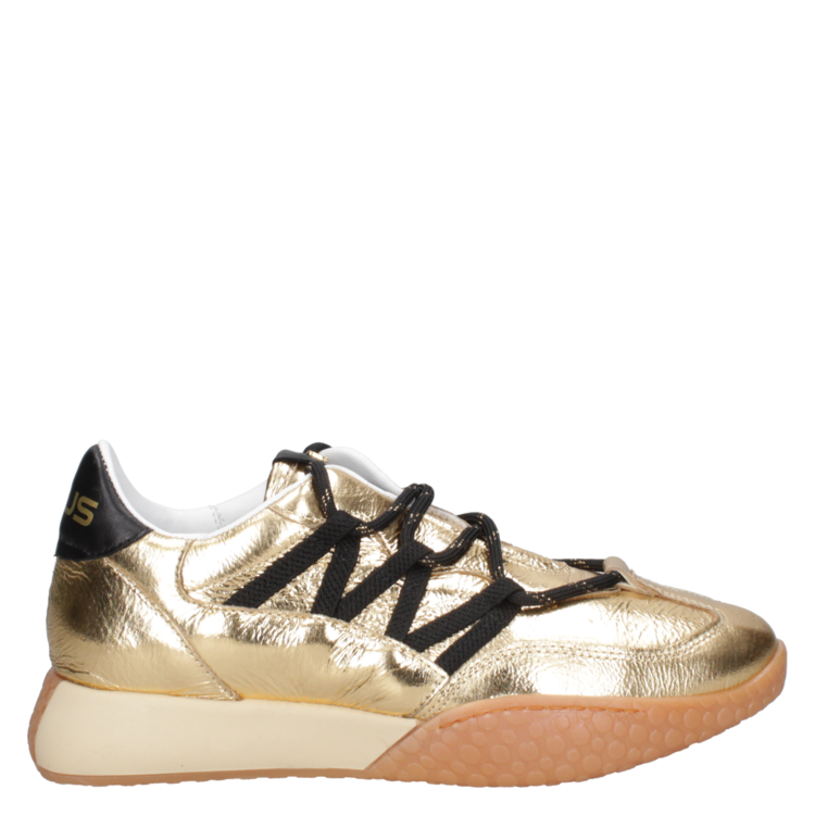 ZAPATILLAS MUJER MJUS CASUALES DORADO CUERO J512 - 2