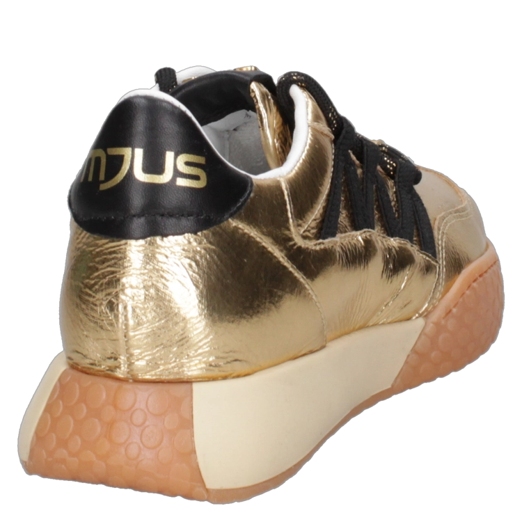 ZAPATILLAS MUJER MJUS CASUALES DORADO CUERO J512 - 3