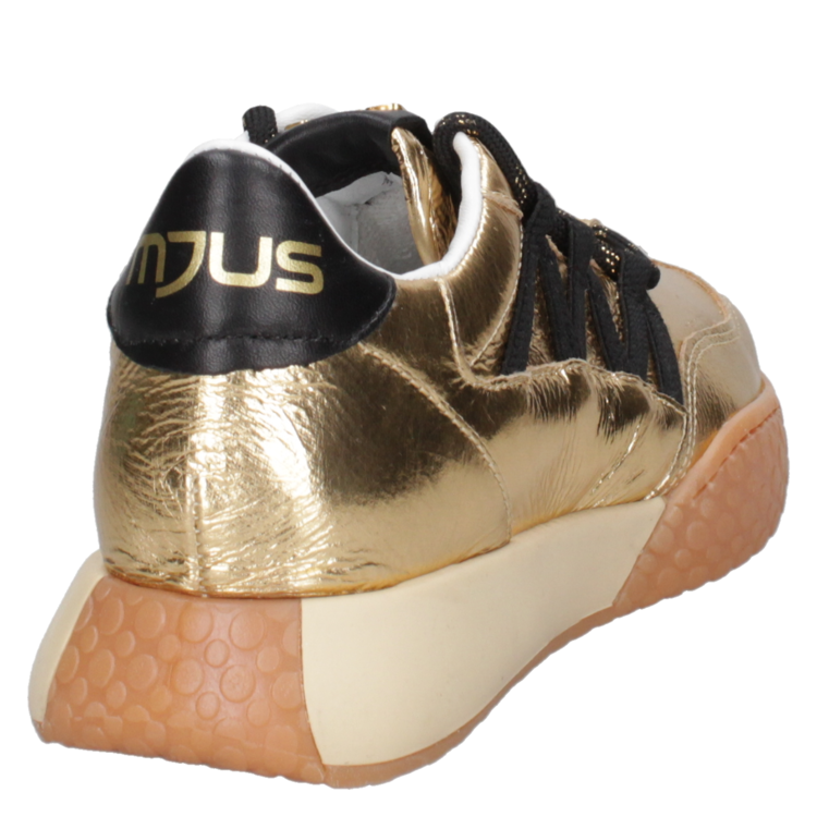 ZAPATILLAS MUJER MJUS CASUALES DORADO CUERO J512 - 3