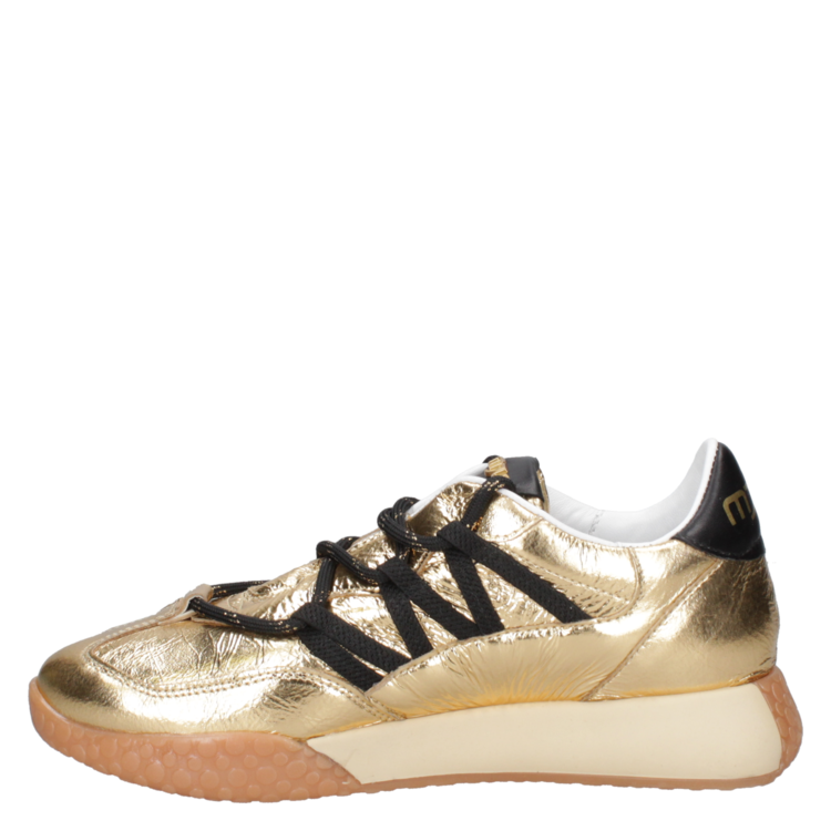 ZAPATILLAS MUJER MJUS CASUALES DORADO CUERO J512 - 4