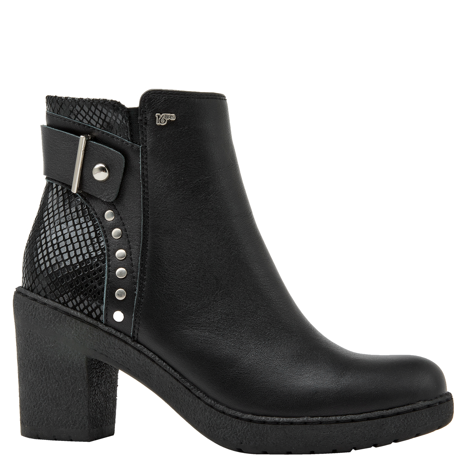 BOTÍN MUJER NEGRO CASUAL 16 HRS J037 - 5