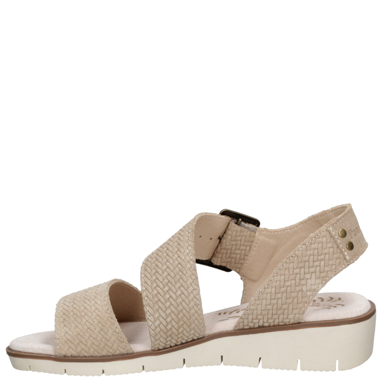 SANDALIAS MUJER PANAMA JACK CUERO BEIGE CASUAL K634 - 4