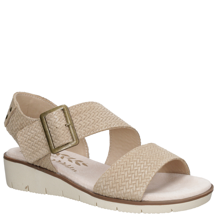 SANDALIAS MUJER PANAMA JACK CUERO BEIGE CASUAL K634 - 6