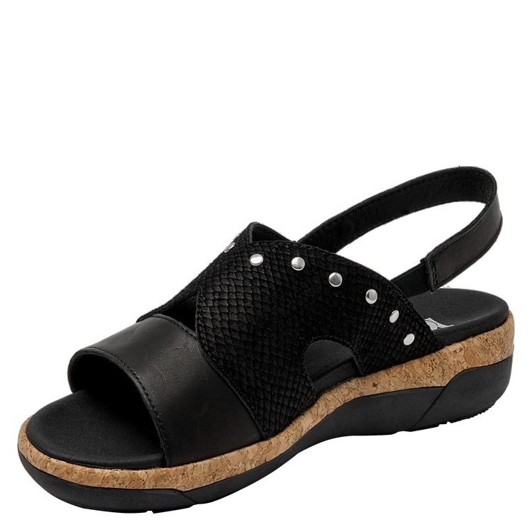SANDALIAS MUJER 16 HRS CUERO MARRÓN CLARO CASUAL K130 - 9