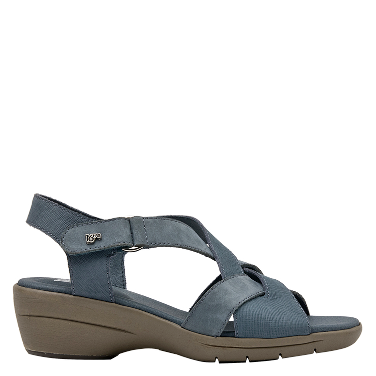 SANDALIAS MUJER 16 HRS CUERO AZUL CASUAL K003 - 2