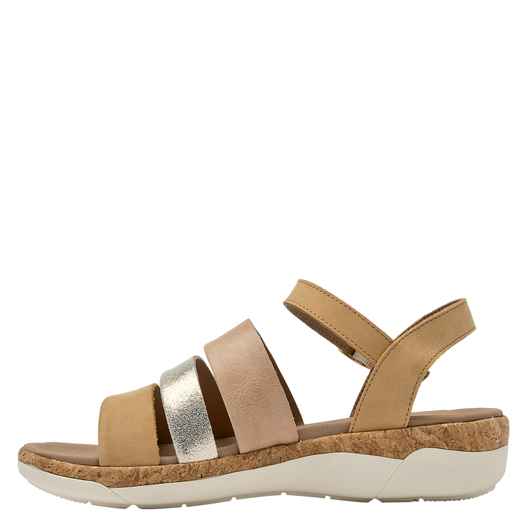 SANDALIAS MUJER 16 HRS CUERO NEGRO CASUAL K132 - 7