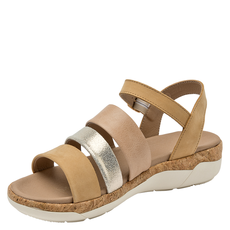 SANDALIAS MUJER 16 HRS CUERO NEGRO CASUAL K132 - 9