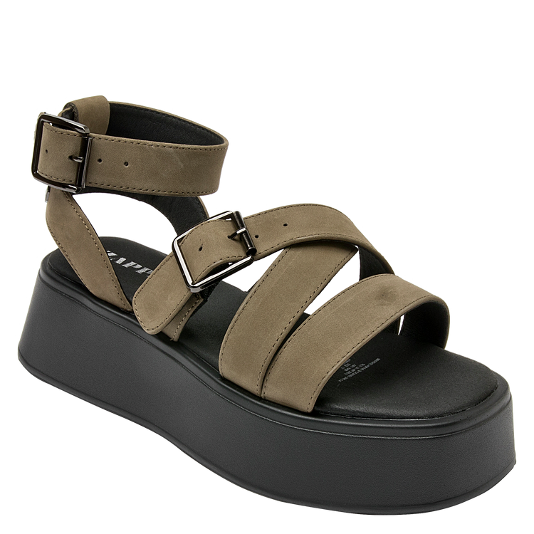 SANDALIAS MUJER ZAPPA CUERO VERDE CASUAL K408 - 1