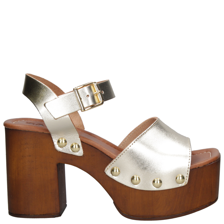 SANDALIAS MUJER ZAPPA CUERO DORADO CASUAL K428 - 2