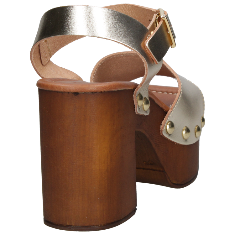 SANDALIAS MUJER ZAPPA CUERO DORADO CASUAL K428 - 3