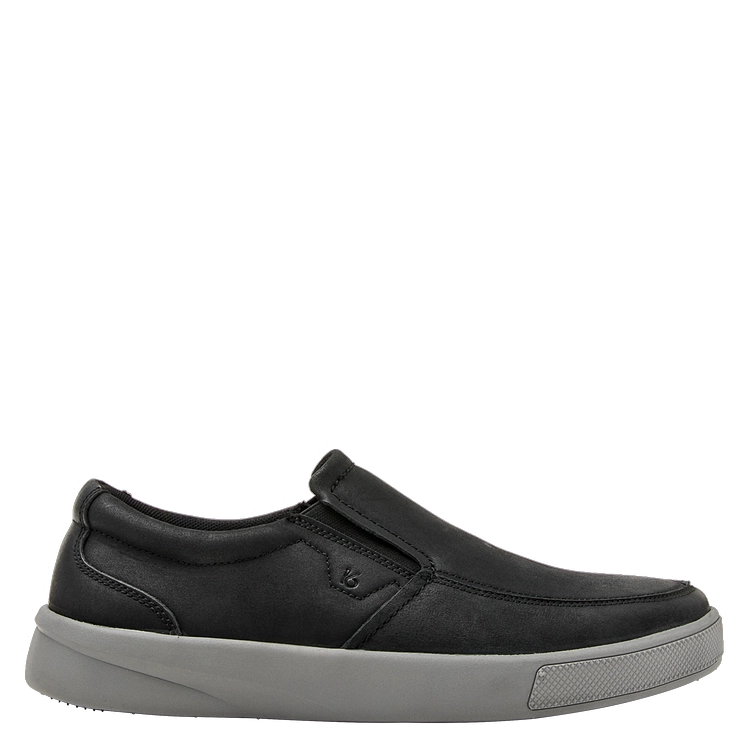 ZAPATILLAS HOMBRE 16 HRS CASUALES NEGRO CUERO K174 - 2