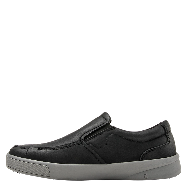 ZAPATILLAS HOMBRE 16 HRS CASUALES NEGRO CUERO K174 - 4