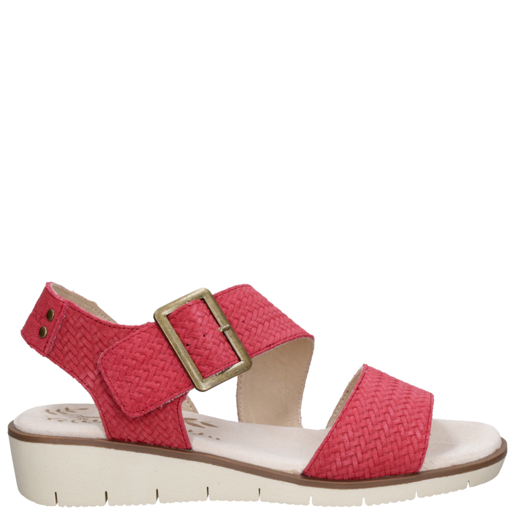 SANDALIAS MUJER PANAMA JACK CUERO ROJO CASUAL K634 - 2