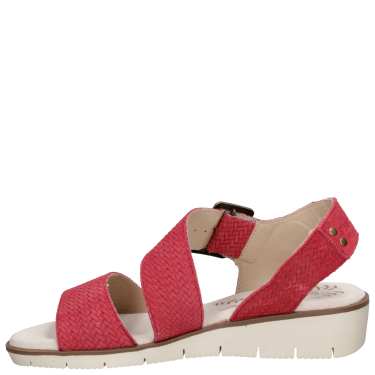 SANDALIAS MUJER PANAMA JACK CUERO ROJO CASUAL K634 - 4