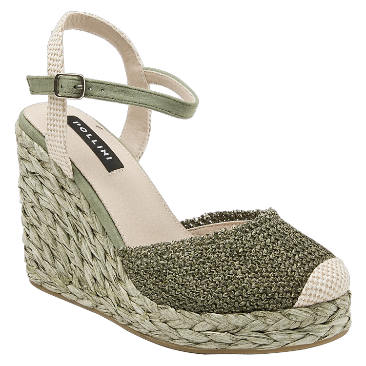 SANDALIA CASUAL MUJER POLLINI VERDE K327 - 2