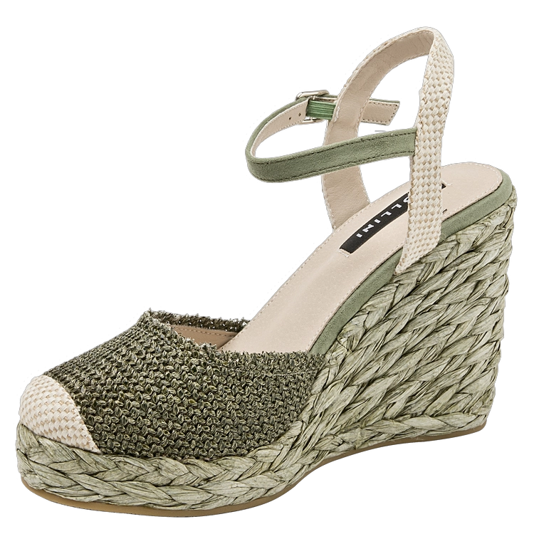 SANDALIA CASUAL MUJER POLLINI VERDE K327 - 5