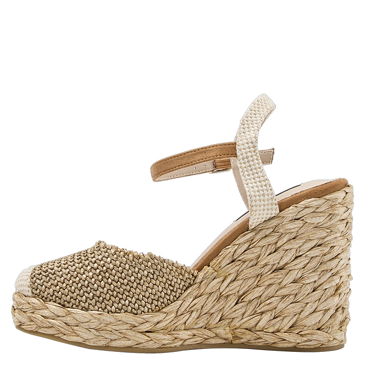 SANDALIA CASUAL MUJER POLLINI BEIGE K327 - 4