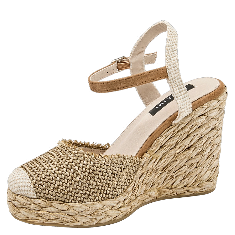 SANDALIA CASUAL MUJER POLLINI BEIGE K327 - 5