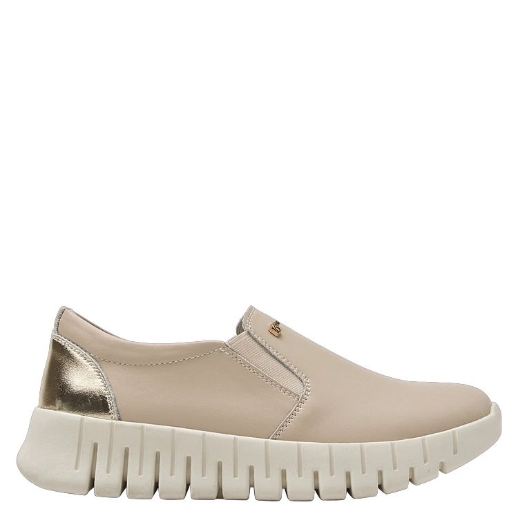 ZAPATILLAS MUJER 16 HRS CASUALES BEIGE CUERO K155 - 1