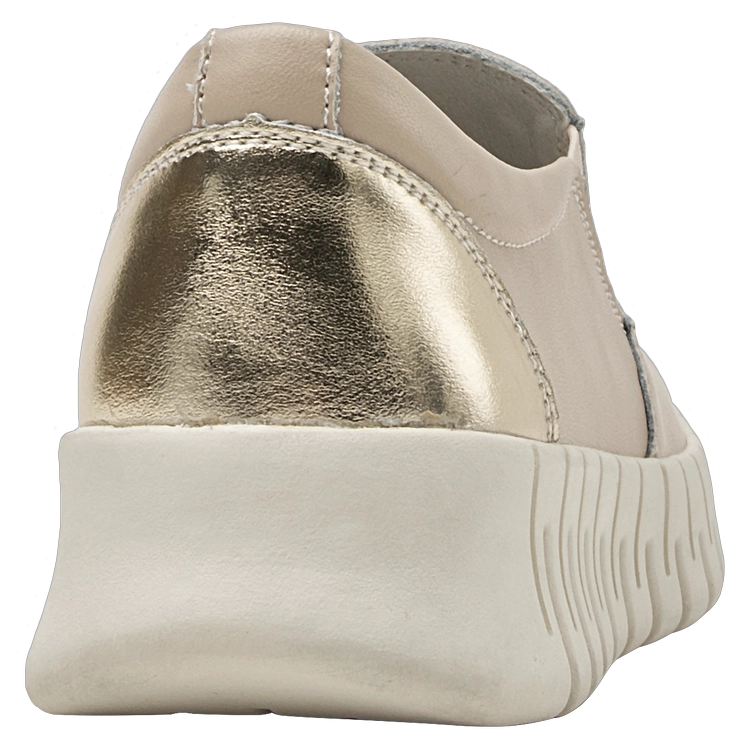 ZAPATILLAS MUJER 16 HRS CASUALES BEIGE CUERO K155 - 3