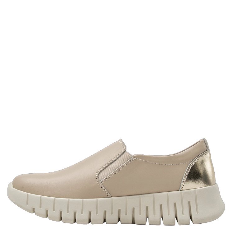 ZAPATILLAS MUJER 16 HRS CASUALES BEIGE CUERO K155 - 9
