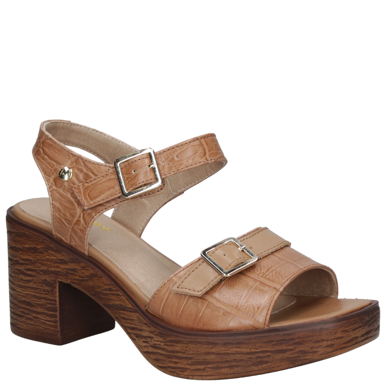 SANDALIA CASUAL MUJER MINGO CUERO DORADO K463 - 6