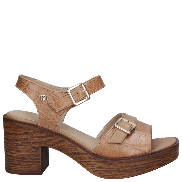 SANDALIA CASUAL MUJER MINGO CUERO DORADO K463 - 7
