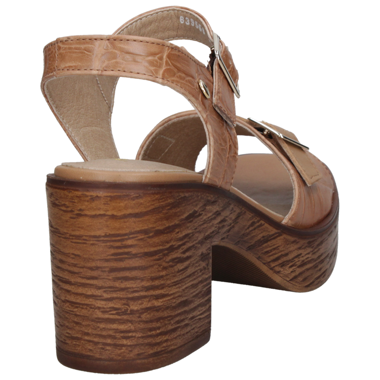 SANDALIA CASUAL MUJER MINGO CUERO DORADO K463 - 8