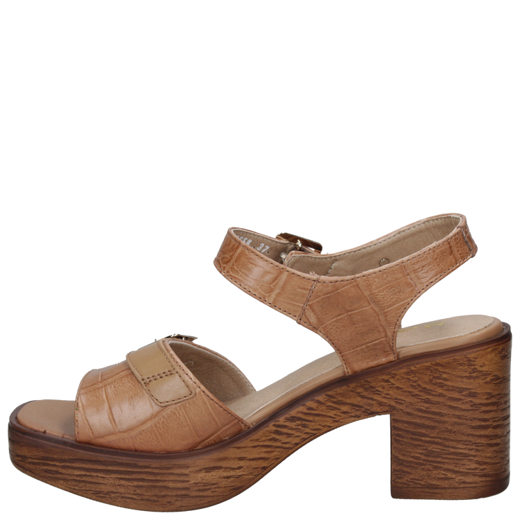 SANDALIA CASUAL MUJER MINGO CUERO DORADO K463 - 9