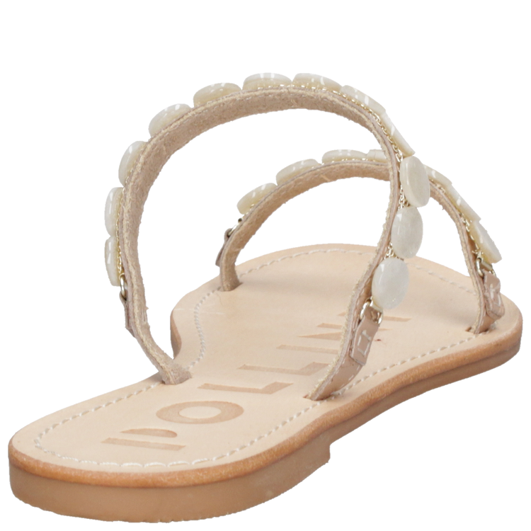 SANDALIA CASUAL MUJER POLLINI - K303 | BLANCO - 3