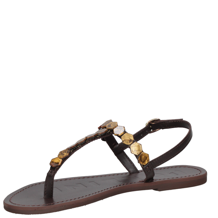 SANDALIA CASUAL MUJER POLLINI - K304 | MARRON - 5