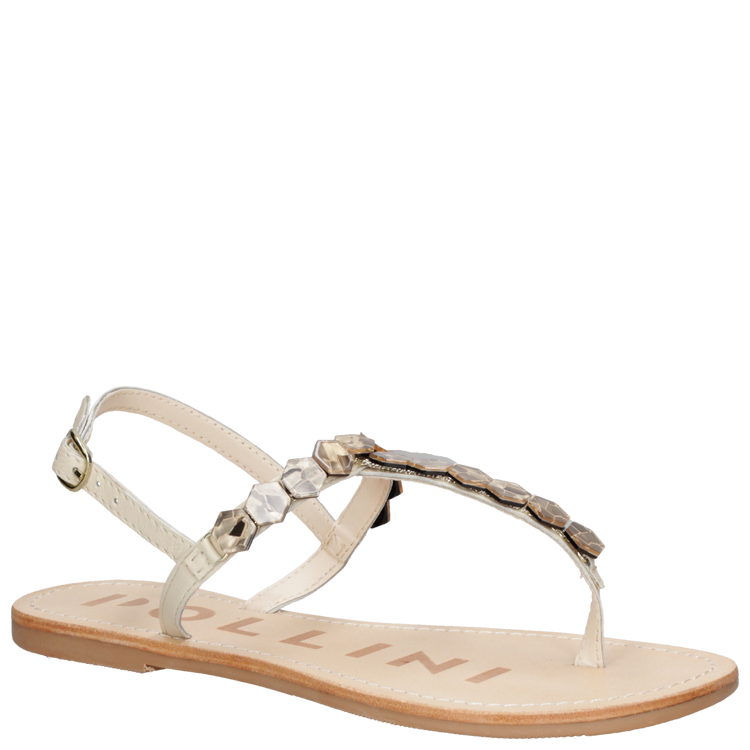 SANDALIA CASUAL MUJER POLLINI - K304 | MARRON - 6