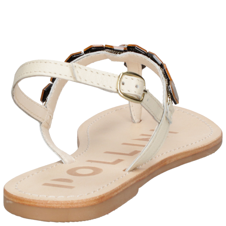 SANDALIA CASUAL MUJER POLLINI - K304 | MARRON - 8