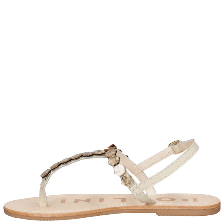 SANDALIA CASUAL MUJER POLLINI - K304 | MARRON - 9