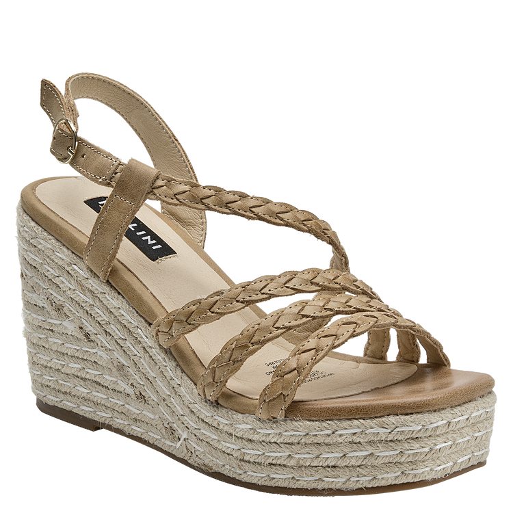 SANDALIA CASUAL MUJER POLLINI CUERO BEIGE K230 - 1