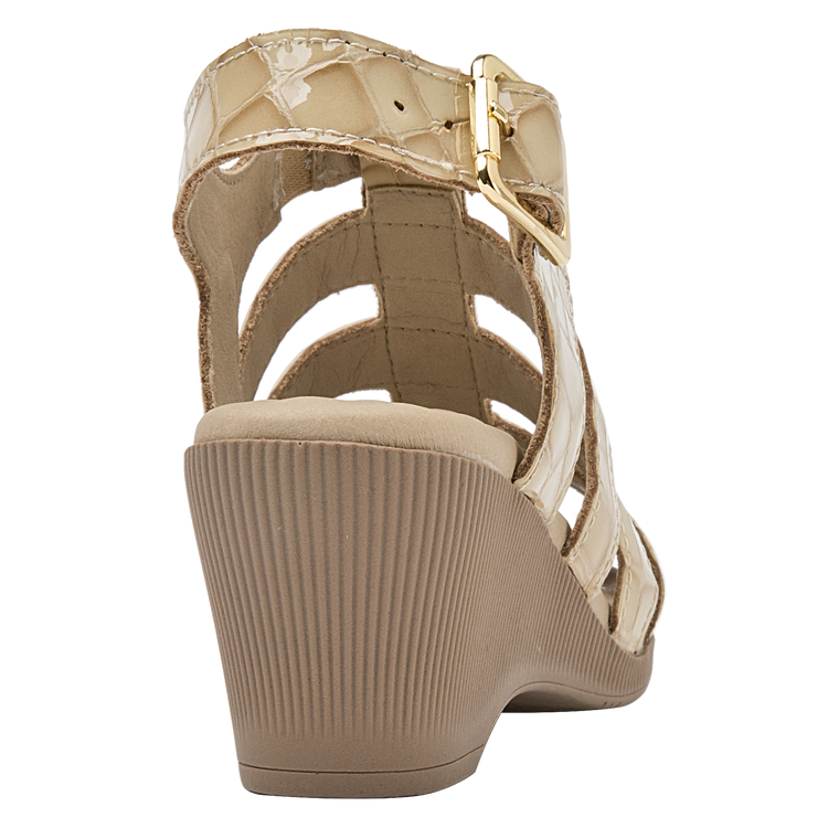 SANDALIA CASUAL MUJER 16 HRS CUERO BEIGE K040 - 3