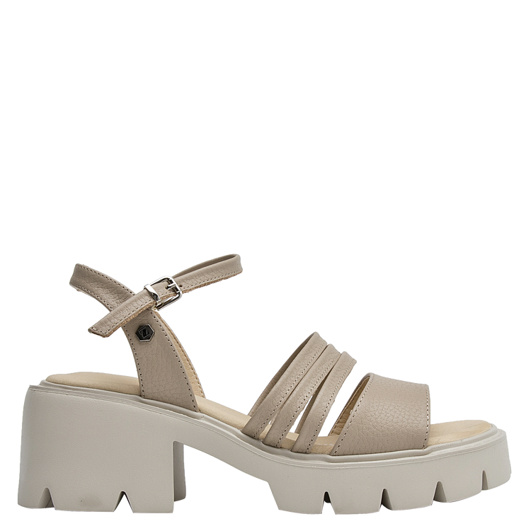 SANDALIA CASUAL MUJER ZAPPA CUERO PLATEADO K370 - 2