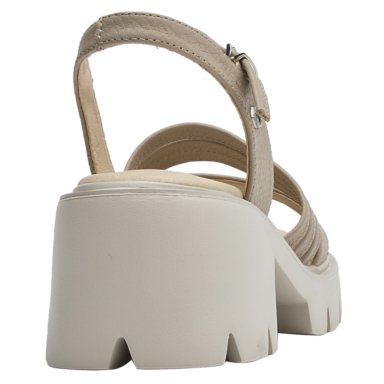 SANDALIA CASUAL MUJER ZAPPA CUERO PLATEADO K370 - 3