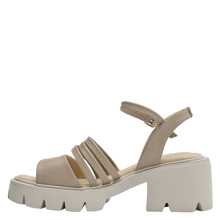 SANDALIA CASUAL MUJER ZAPPA CUERO PLATEADO K370 - 4