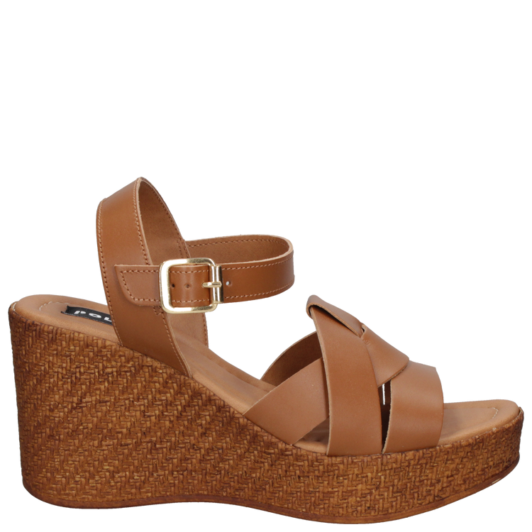 SANDALIA CASUAL MUJER POLLINI CUERO MARRÓN K311 - 2