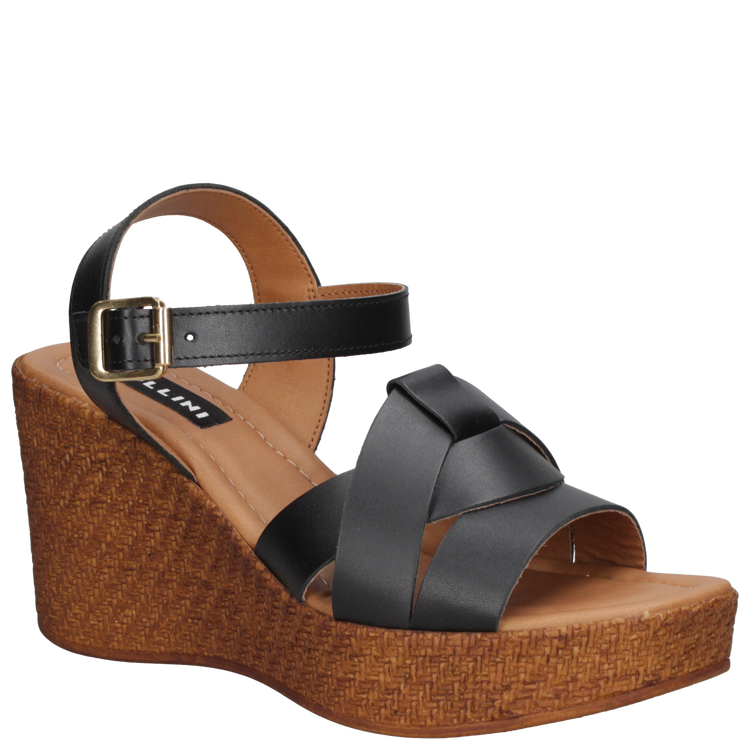 SANDALIA CASUAL MUJER POLLINI CUERO MARRÓN K311 - 6