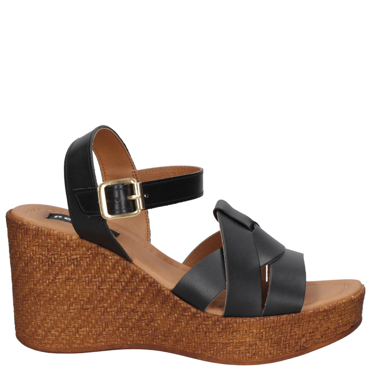 SANDALIA CASUAL MUJER POLLINI CUERO MARRÓN K311 - 7