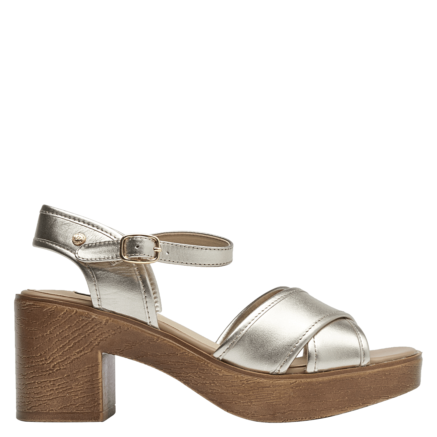 SANDALIA CASUAL MUJER POLLINI - K215 | DORADO - 2