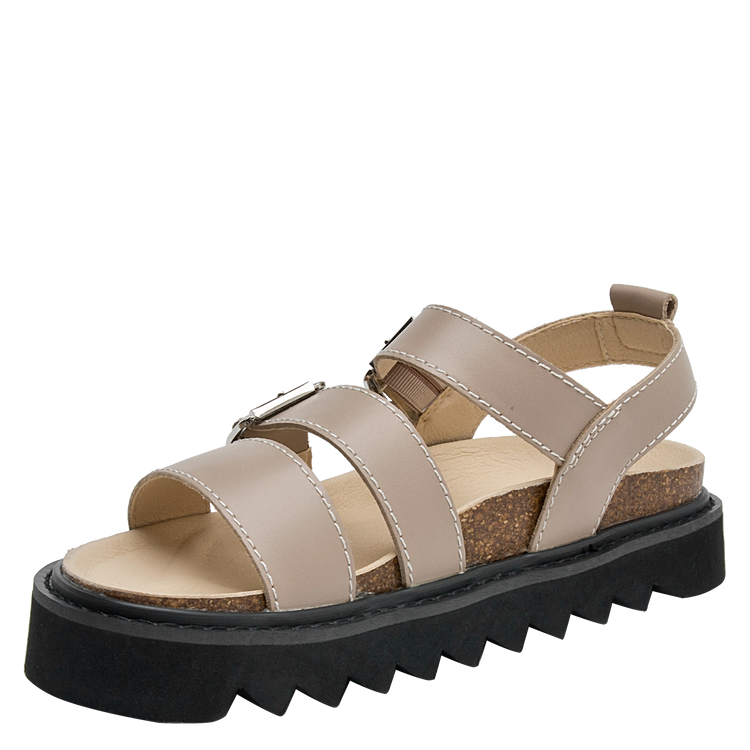 SANDALIA CASUAL MUJER ZAPPA BEIGE K350 - 5