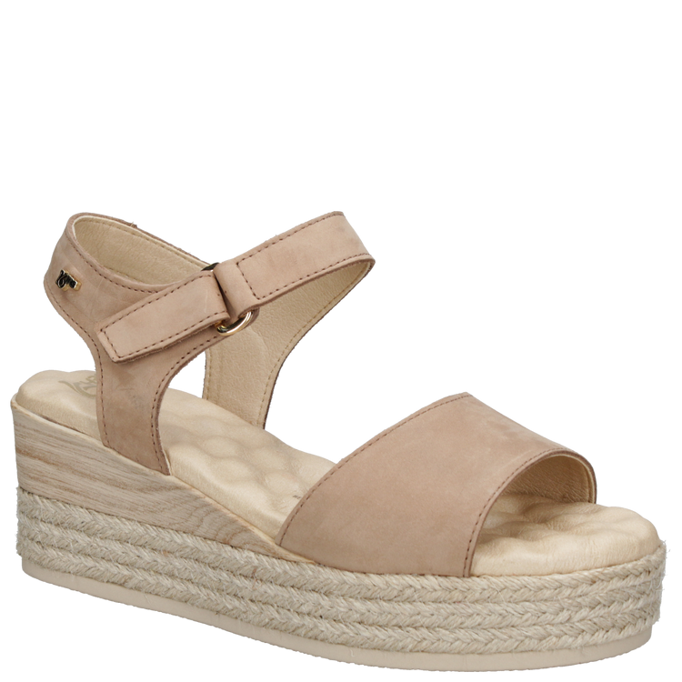 SANDALIA CASUAL MUJER 16 HRS CUERO NEGRO K067 - 6