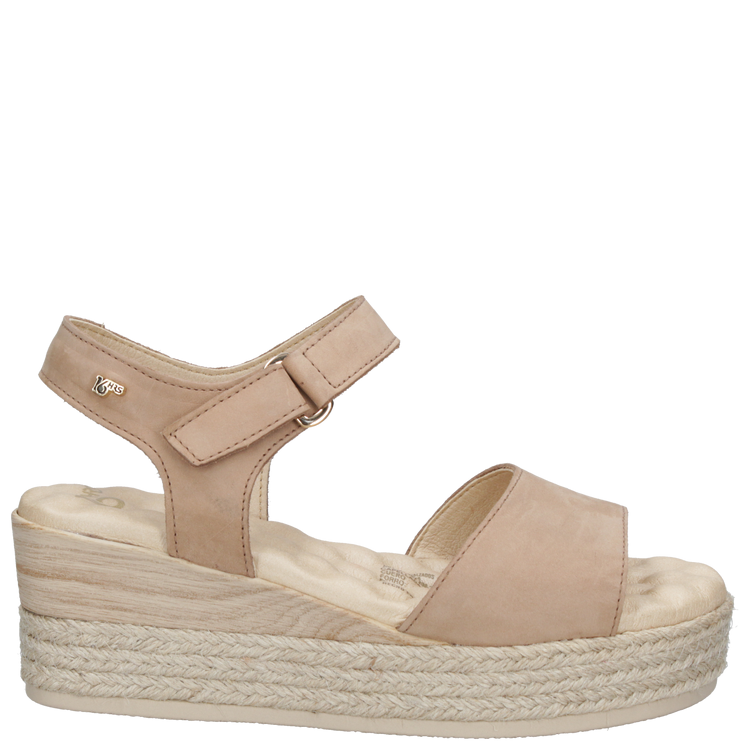 SANDALIA CASUAL MUJER 16 HRS CUERO NEGRO K067 - 7